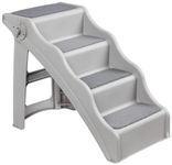 Amazon Basics Foldable Steps for Dogs and Cats, Grey