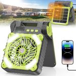 Solar Powered Fan For Camping