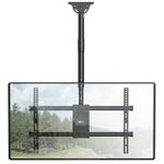 WALI Ceiling TV Mount, Hanging TV Mount Bracket for Most 37 to 70 inch LED, LCD, OLED 4K TVs, up to 110lbs, Mounting Holes 600x400mm (CM3770), Black