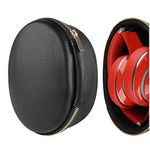 Geekria Shield Headphones Case Compatible with Beats Studio3, Studio2, Studio Pro, Solo 4, Solo 3, Executive Case, Replacement Hard Shell Travel Carrying Bag with Cable Storage (Black)