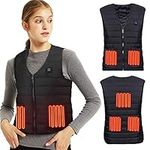 Lyeiaa Heated Vest Electric Heated Jacket USB Charging Heated Vest, Washable Warm Heat Jacket for men women