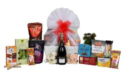 The Gift Tree Sparkling Grape Juice & Snacks Gift Hamper | Trail Mix, Dry Fruits, Chocolates, Cookies, Crackers & Popcorn | Gift for Friends, Family, Corporate, Birthday, Anniversary & Festivals