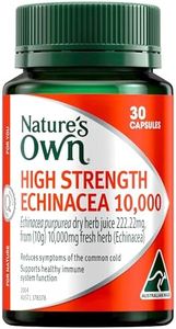 Nature's Own High Strength Echinacea 10,000 - Supports Immune System Function - Reduces Common Cold Symptoms, 30 Capsules