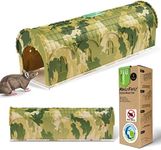 Humane Mouse Trap, RatzFatz Rat Trap Live Catch & Release Sensitive, Camouflage Large Trap for Rat Mice Squirrel, 26cm x 7cm, Reusable Washable Easy Set Up, Pets & Children Friendly