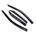 Lightronic WV94432 Outside-Mount Side Window Visor Deflector Rain Guard, Dark Smoke, 4-Pieces Set, Fits 2011-2023 Chrysler 300