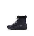 Sorel Women's Non Shell Boot, SOREL EXPLORER CARNIVAL WP, Black Black X Sea Salt, 6 UK