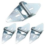 14-Gauge Steel #1 Replacement Hinge for Overhead Garage Doors, Zinc Plated Steel Garage Door Hinge #1, Residential/Light Commercial Garage Door Replacement, 4 Packs