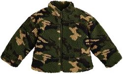 Mud Pie Girls Children's Camo Sherpa Jacket