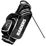 Team Golf NFL LAS Vegas Raiders Birdie Golf Stand Bag, Lightweight, 14-Way Club Divider, Spring Action Stand, Insulated Cooler Pocket, Velcro Glove and Umbrella Holder & Padded Handles