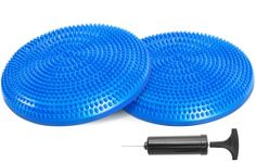 Primasole Balance Disc with Air Pump Wobble Cushion for Stability Workout 2 PCS Cobalt Blue Color PSS91NH052A