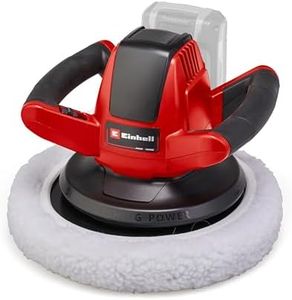 Einhell Polisseuse pour carrosserie sans fil CE-CB 18/254 Li Solo Power X-Change (Livré avec deux bonnets) Livré sans Batterie ni Chargeur, Rouge/Noir