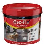 Geo-Fix All Weather Ready Mixed Jointing Patio Paving Compound Grout Colour 14kg Ready Mixed Easy Ready Mixed Pointing Mortar Joint Filler for Dry and Wet Conditions (Slate Grey)