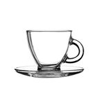 Ravenhead Entertain Set Of 2 Cappuccino Cup & Saucer 20 CL, Copper Black