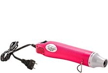 Bubble Buster Tool Paint Heat Gun for Craft Epoxy Glitter Tumbler, Blower Hot Air Heater for Embossing Stamps Resin Heatcraft Wax Art Projects (Pink)