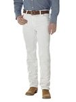 Wrangler Men's Cowboy Cut Slim Fit Jean, White, 30Wx30L