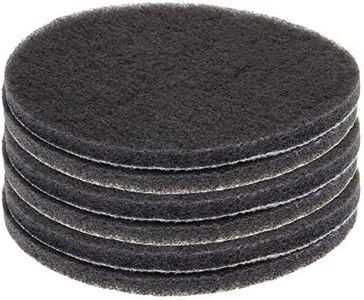 7 Inch Scrubber Scouring Pads 1200-Grits Drill Scuffing Disc Hoop and Loop Surface Conditioning Disc Gray 6Pcs,Aicosineg