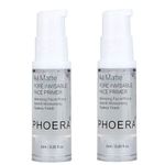 2Pcs Makeup Primer For PHOERA All Matte Oil Free Full Coverage Foundation Base Long Lasting Hydrating Smoothing Moisturizing Makeup Base Matte Face Foundation Primer (#2pcs 6ml)