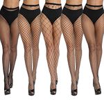 akiido Fishnet Stockings Fishnet Tights Thigh High Stockings Pantyhose High Waist Tights