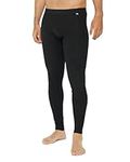 DANISH ENDURANCE Merino Wool Base Layer Tights, Breathable & Moisture-Wicking, Long Johns for Men, Black, Small