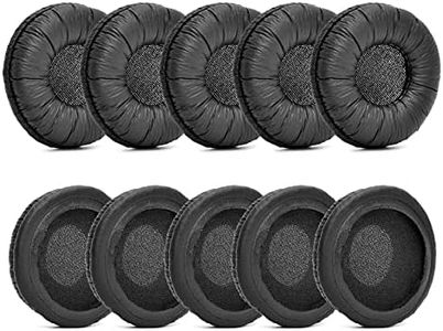 XBERSTAR Lot de 5 paires de coussinets d'oreille compatibles avec casque Jabra PRO 920 930 935 9450 9460 9465 9470 / UC Voice 550 (cuir grenouille/5 paires)