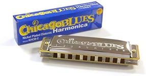 Chicago Blues KHCB-C Harmonica, Key of C, Silver