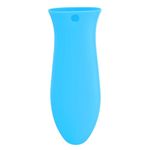 uxcell Silicone Hot Handle Holders, Cast Iron Skillet Handle Covers Silicone Pan Handle Sleeve for Frying Pans Griddles Cookware Handles, Blue