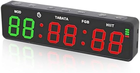 Diyeeni Portable Gym Timer Clock, Magnetic Fitness Digital Clock with Stopwatch, Workout Interval Timer with Countdown & Count Up Modes, for Home Gym Garage Boxing
