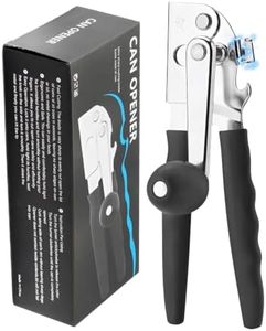 Roryimke Commercial Can Opener Manual Heavy Duty Stainless Steel Handheld Smooth Edge Can Opener for Seniors for Kitchen