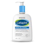 Cetaphil Gentle Skin Cleanser For Dry, Normal Sensitive Skin, 500ml Hydrating Face Wash With Niacinamide,Vitamin B5, Dermatologist Recommended, Paraben, Sulphate Free