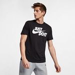 Nike Mens Just Do It T Shirt Black/White