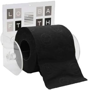 Peace and Loft Toilet Paper Holder One Roll Tissue Dispenser Suction Mounted