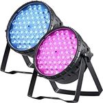 BETOPPER Stage Lights Strobe Lights LED Par Lights 54x3W LED RGB, DMX512/Sound Activated DJ Lights Strobe/Wash Lights for Wedding, Club, Party, Concert Bars Show (2 Packs) [Energy Class A+++]