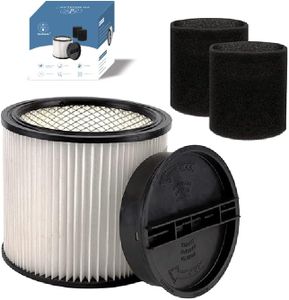 Replacement Filter For Shop Vac Filters 90304 90585 Wet Dry Shop Vac Filter - Perfect for Wet Dry vacuum cleaner Shop vac Filters 5 Gallon and above - Long