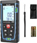 Laser Measure, Bauihr 165ft Laser Distance Meter, Portable Laser Measurement Tool with 2 Bubble Levels, Large Backlit LCD Display, Allowing Pythagorean Mode, Measuring Distance/Area/Volume, IP54