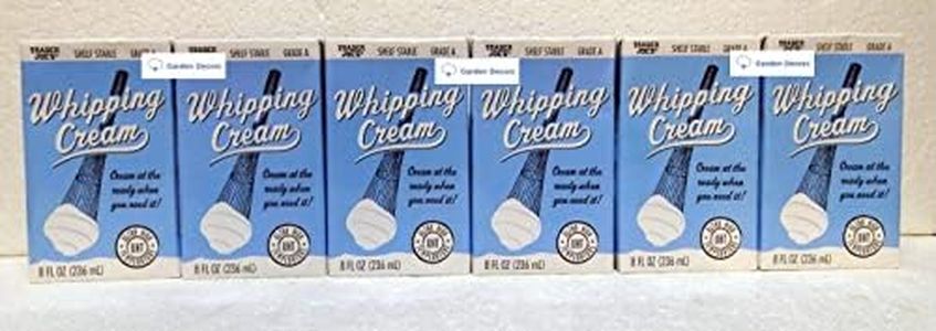 Trader Joe’s Shelf Stable Grade A Whipping Cream 8fl oz 236ml (Six Boxes)