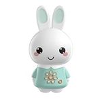 Alilo Honey Bunny Pro, Kids Music Player with Night Light, Bluetooth, Recorder, Preloaded 71 Nursery Rhymes, 50 Stories, 55 Soothing Music, Storytelling Toys Gifts for Toddlers Baby Boy Girl