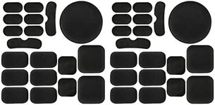 Universal Airsoft Helmet Pads, Tactical Helmet Replacement Foam Padding Kits Bicycle Accessories Mats for Fast Mich CS ACH FMA USMC PASGT (38pcs Black)