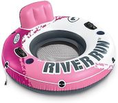 Intex River Run I Sport Lounge, Inflatable Water Float, 53 Diameter, Pink