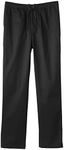 Silverts Men’s Adaptive Elastic Waist Pants Assisted Dressing Elderly Clothing Nursing Home Rehab Pull On Pants - Classic Black 3XL