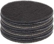 7 Inch Scrubber Scouring Pads 1200-Grits Drill Scuffing Disc Hoop and Loop Surface Conditioning Disc Gray 6Pcs,Aicosineg