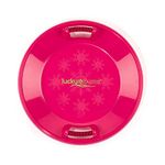 Lucky Bums Plastic Saucer Sled, 25-Inch Diameter, Pink