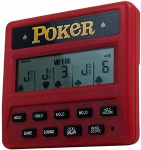 SD Life Electronic Hand Held 5 in 1 Battery Operated Poker Game 1 AAA Easy Fun Gift Holiday