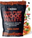 Kona Pizza Blend Wood Smoker Pellets, Intended for Pizza Ovens, 100% Natural Hardwood - Rich Smoky Flavor - Ideal for Pizza Ovens, Smokers, and Smoker Tubes - 2 Pounds