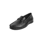 Mochi Men Black Elegant Leather Slip-On Formal/Loafer Shoes UK/6 EU/40 (19-436)