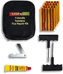 Stop & Go 1020 25 Piece Tubeless T-Handle Rope Plug Tire Repair Kit for Punctures or Flats on Car, Motorcycle, ATV, Jeep, Truck, & Tractor (20 Plugs)