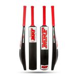 Pro Game MRF PVC Cricket Bat (for 12-25 Years) Double Blade bat for Tennis Ball PVC/Plastic (750-800 g) Black