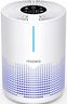 Air Purifiers for Bedroom Home 430 Sq.Ft, MOOKA H13 HEPA Filter Small Portable Air Purifier with USB Cable Fragrance Sponge for Smokers Pollen Pets Dust Odors, Desktop Air Cleaner for Car RV, M01