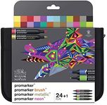 Winsor & Newton Promarker, Set of 24, Mixed Marker Set
