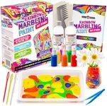 Original Stationery Rainbow Marbling Kit for Kids, to Make Marble Art and Craft Kids Will Love, Great Arts and Crafts and Rainbow Gifts for Girls