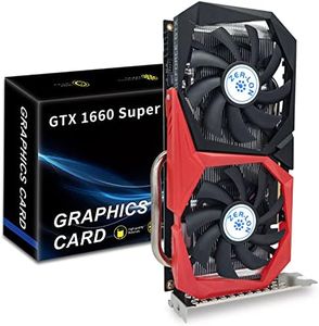 ZER-LON GeForce GTX 1660 Super 6GB Graphics Cards, GDRR6 192Bit PCIE 3.0X16 Computer Gaming Gpu, Dual Freeze Fans Video Card with HDMI/DP/DVI Ports Support 4K and 8K HD